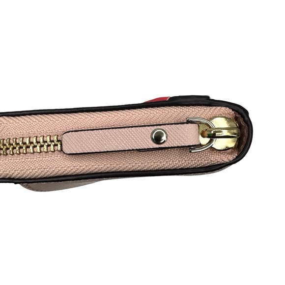 Kate Spade Flamingo Large Continental Wallet “By The Pool” Pebbled Leather - Picture 6 of 10